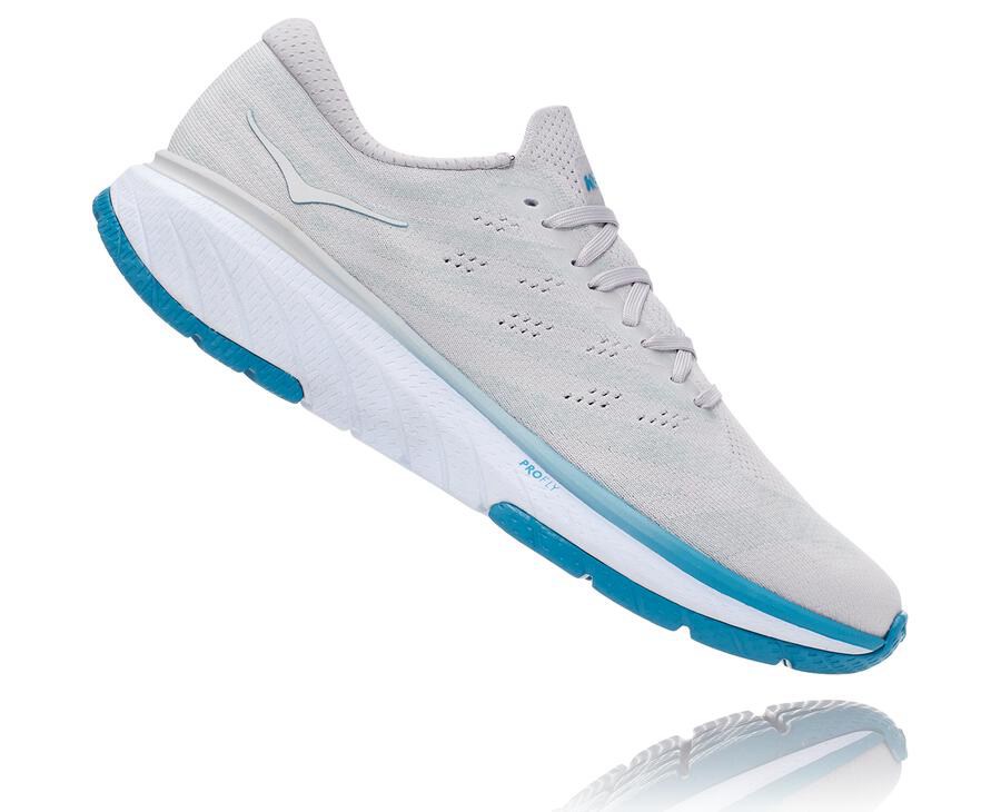 Zapatillas Running Hoka One One Hombre - Cavu 3 - Blancas/Azules - YHT132450